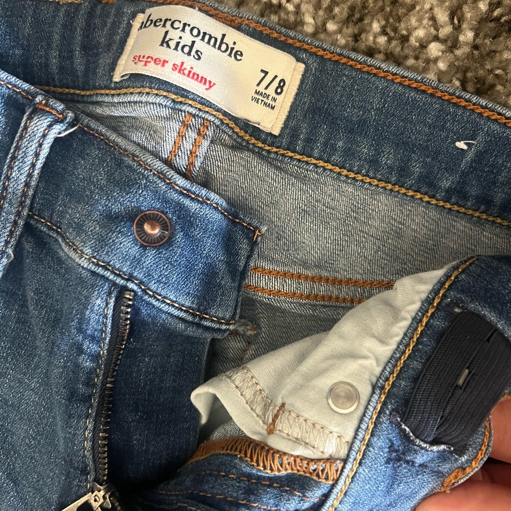 Boys Abercrombie kids super skinny jeans